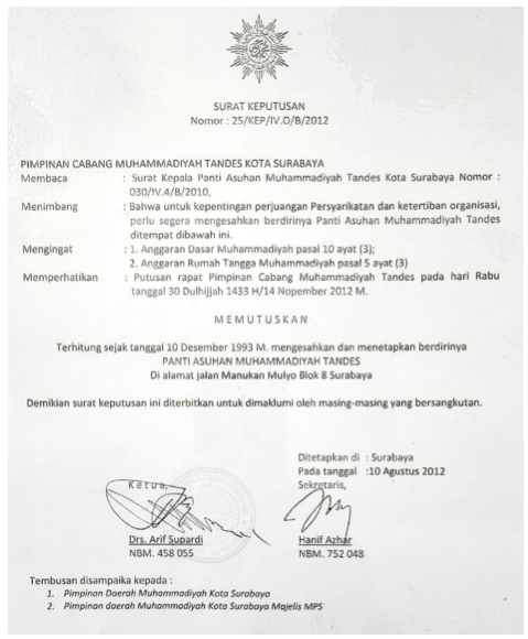 SK Legalitas